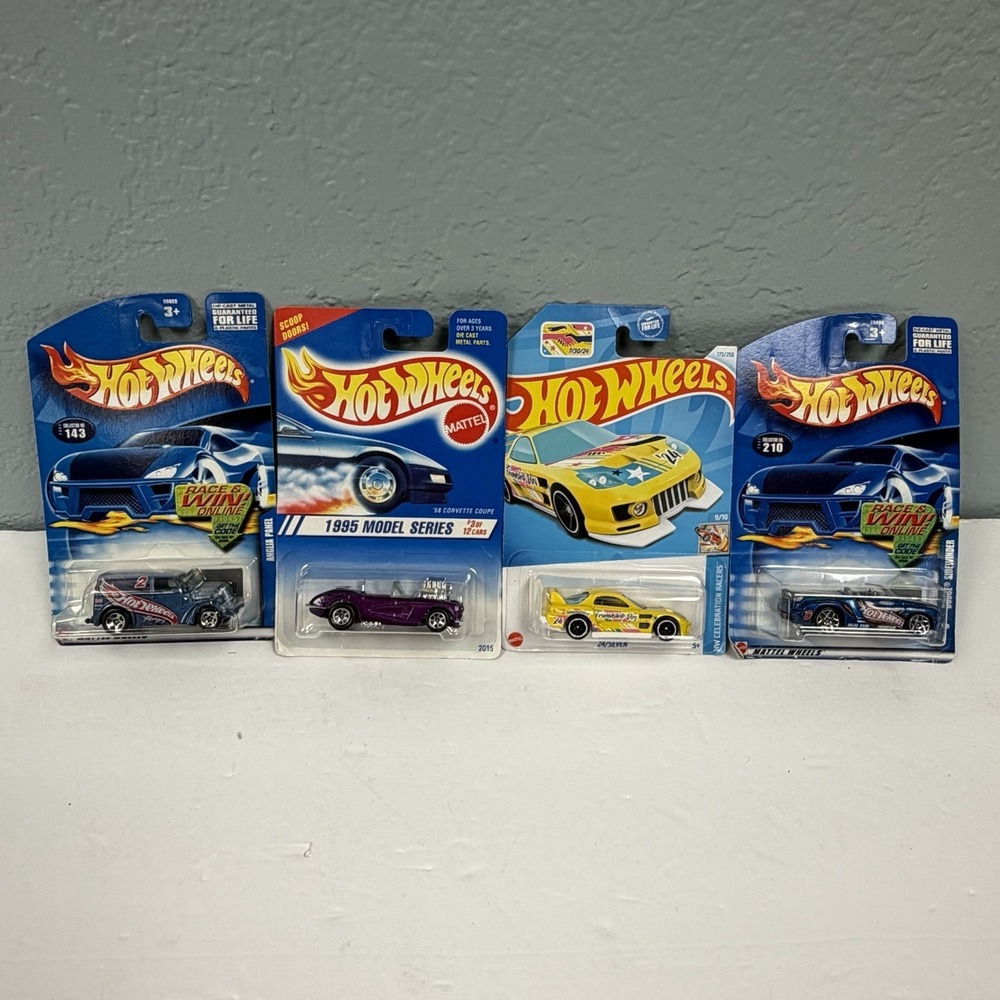 Hot Wheels Bent Cards Still Sealed Lot Of 4 Various Models